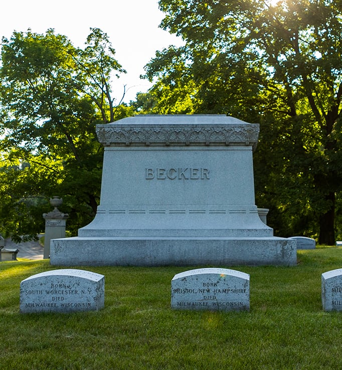 Becker memorial headstone